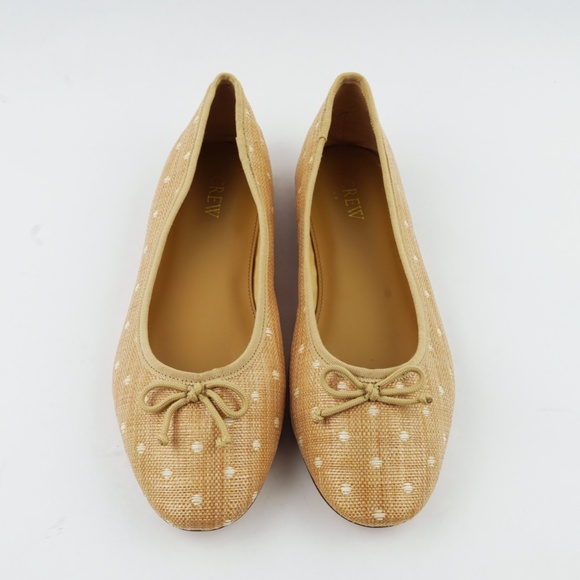 J.CREW Size 8 Woven Ballet Flats in Natural $128 BW873 - Picture 3 of 7